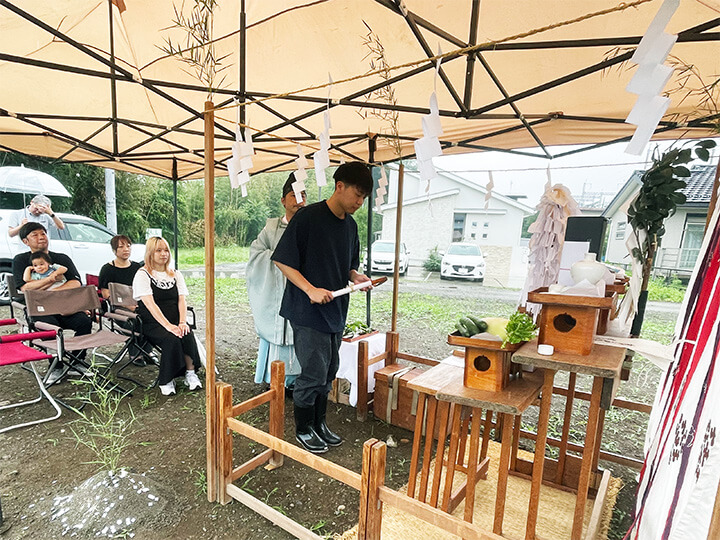 M邸地鎮祭を執り行いました