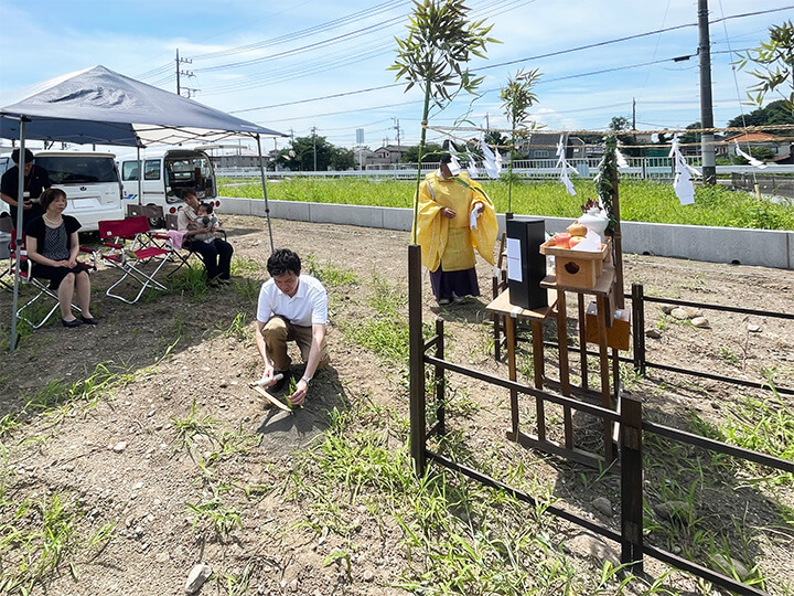 S邸地鎮祭を執り行いました