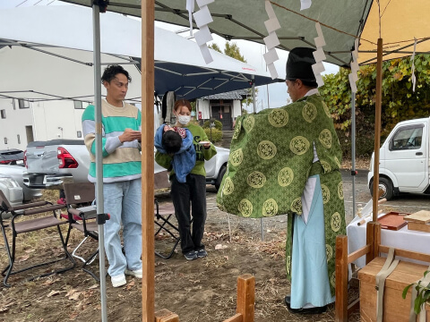 N邸地鎮祭を執り行いました