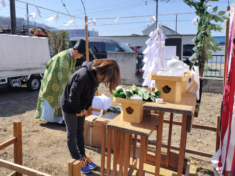 M邸地鎮祭を執り行いました